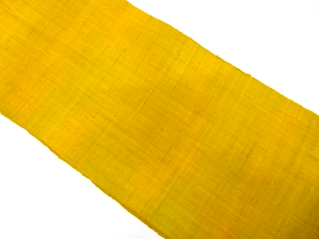 手織り真綿紬　織柄　名古屋帯